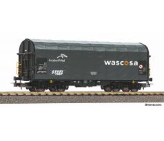 24640 - 4. osý plošinový vůz na přepravu plechových svitků s plachtou Shimmns Wascosa