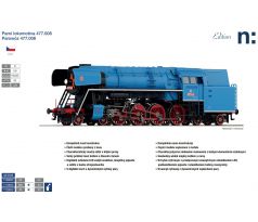 7100033 - Parní lokomotiva 477.008 ČSD