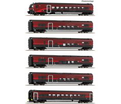 6200178 - 6-dílný set rychlíkových vozů Railjet ÖBB - set 1