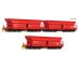 6600270 - Třívozový set 6. osých rudných vozů typu Faals 150 DB AG - set 1