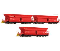 6600271 - Třívozový set 6. osých rudných vozů typu Faals 150 DB AG - set 2