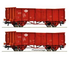 6600301 - Set se dvěma otevřenými nákladními vozy typu Es MÁV