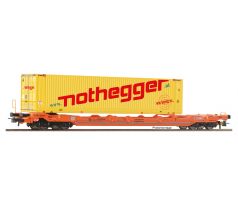 6600178 - 4. osý kapsový vůz Sdgnss/T5 Wascosa, ložený 45´kontejnerem Nothegger