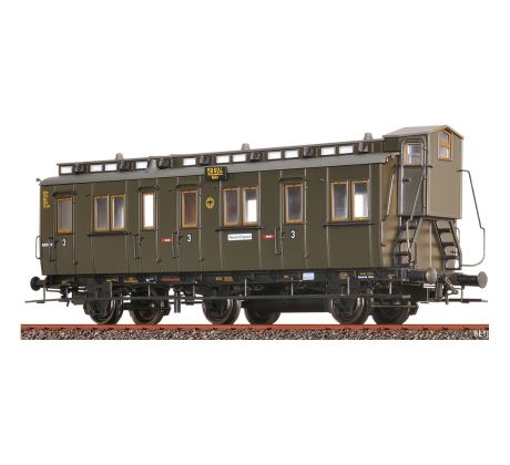 45494 - 3-osý oddílový vůz typu C3tr DRG