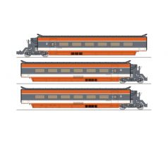 TGV-006 - 3-dílná doplňková sada vložených vůzů TGV PSE SNCF