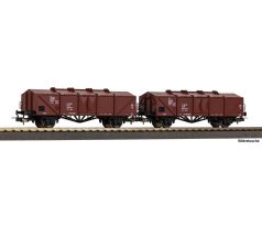 28331 - Set dvou vozů s výklopnými víky Kmm DR, bez plošiny