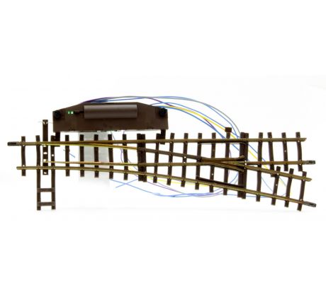 4206000 - Elektrická pravostranná výhybka 12°, délka 162,3 mm, poloměr 515 mm