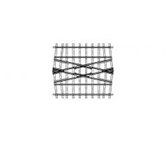 4217000 - Křížení 24° pro dvoukolejné spojení, L = 71 mm