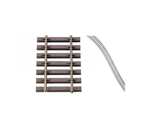 85125 - Flexi kolej z dřevěných pražců, délka 890 mm, 1 kus