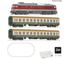 5110014- Digitální set Z21 START newGen: Motorová lokomotiva řady BR 132 s rychlíkem DR (koleje ROCO LINE)