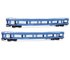 HR4421 - 2-dílný set vozů pro přepravu automobilů DDm 916 DR