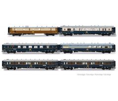 HR4423 - 6-dílný set „50 let nostalgického Istanbul-Orient-Expressu“, 1976, Intraflug/CIWL