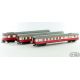 296132 - Set motorového vozu řady M 296.1032 s vozy Aam a Bam ČSD