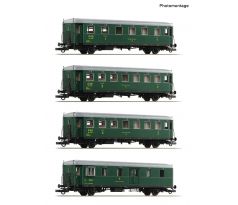 6210282 - 4-dílná sada osobních vozů "Rybák" ČSD, DCC, osvětlení