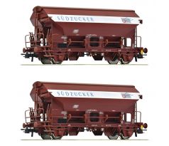 6600124 - Set dvou samovýsypných vozů Tdgs DB "Südzucker"
