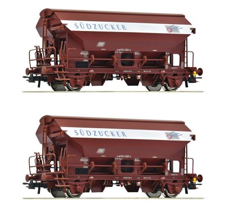 6600124 - Set dvou samovýsypných vozů Tdgs DB "Südzucker"