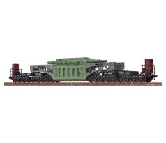 50506 - 18. nápravový hlubínový vůz SSt 125 DRG s nákladem transformátoru "RWE"