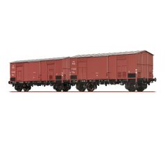 48572 - Set dvou uzavřených nákladních vozů Spitzdachwagen FC FS