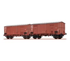 48573 - Set dvou uzavřených nákladních vozů Spitzdachwagen FC FS