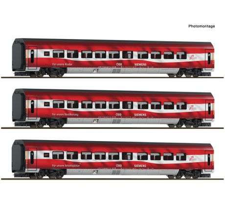 6280097 - 3-dílná sada Railjet „175 let železnic v Rakousku“ ÖBB