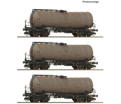 6680067 - 3-dílná set kotlových vozů ZZhs DR s patinou