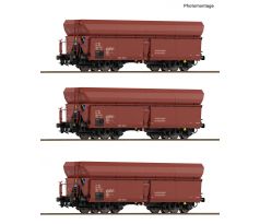 6600424 - 3-dílný set samovýsypných vozů Falls ČSD