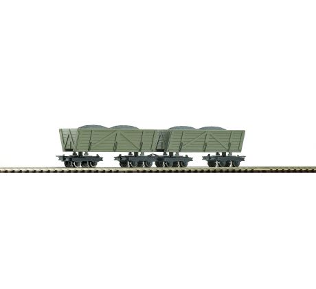 34610 - Dvoudílný set čtyřnápravových lor polních drah