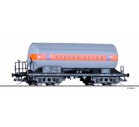 15003 - 4 osý vůz na plyn Propan - Butan, ČSD