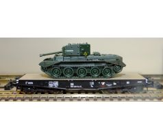 67429 - 4-osý plošinový vůz SSy s nákladem tanku Cromwell, DB