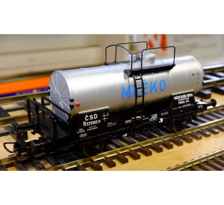 76531 - 2-osý kotlový vůz R 578 160 Mléko, ČSD