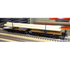 595201 - Souprava dvou 2-osých oplenových vozů H "Regensburg" ložených dřevem, DRG