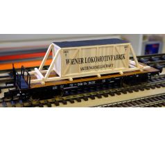 528502 - 4-osý plošinový vůz SSk se zásilkou Wiener Lokomotivfabrik, ÖBB