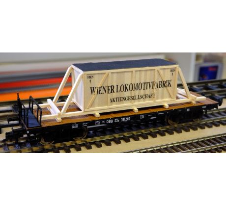 528502 - 4-osý plošinový vůz SSk se zásilkou Wiener Lokomotivfabrik, ÖBB