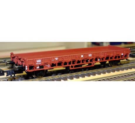 572701 - 2-osý plošinový vůz Rmrso31 bez klanic, DR
